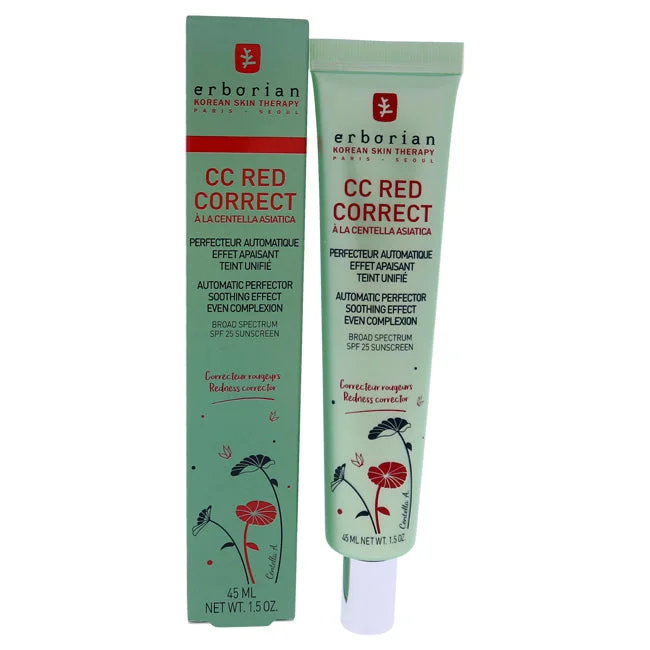 UVA/UVB sunscreen-Erborian CC Red Correct Automatic Perfector SPF 25 by Erborian for Women - 1.5 oz Sunscreen