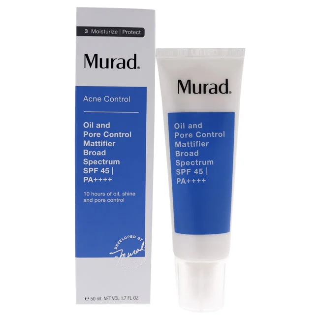 herbal sunscreen lotion-Oil and Pore Control Mattifier SPF 45 by Murad for Unisex - 1.7 oz Sunscreen