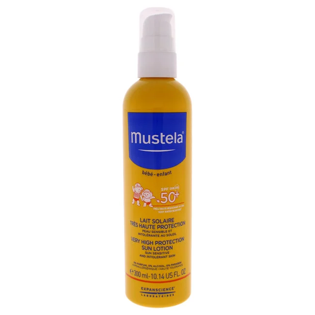 fragrance-free sunscreen-Mustela Very High Protection Sun Lotion - SPF 50 by Mustela for Kids - 10.14 oz Lotion