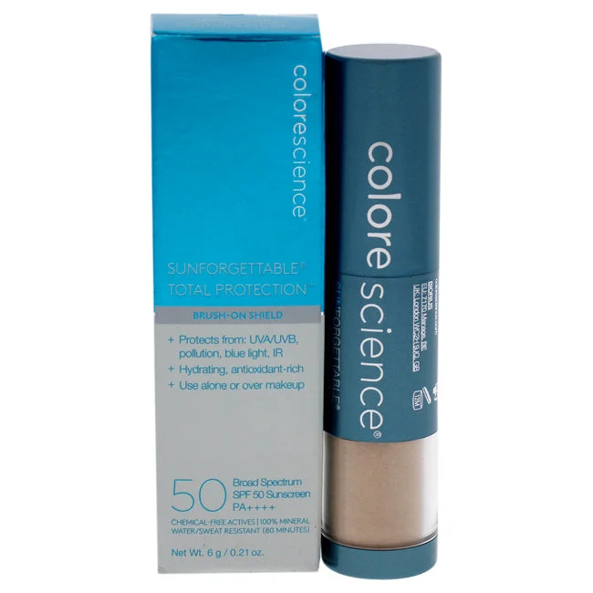 moisturizing mineral sunscreen-Colorescience Sunforgettable Total Protection Brush-On Shield SPF 50 - Medium by Colorescience for Women - 0.21 oz Sunscreen