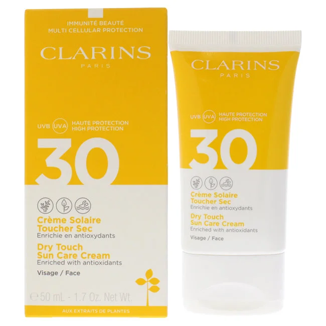 eco-conscious sunscreen-Dry Touch Sun Care Cream SPF 30 by Clarins for Unisex - 1.7 oz Sunscreen