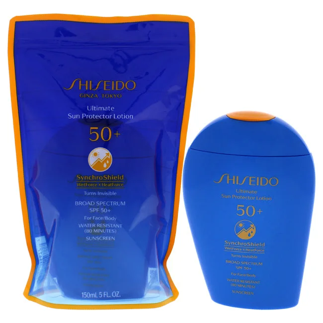 UV-protective sunscreen-Ultimate Sun Protector Lotion SPF 50 by Shiseido for Unisex - 5 oz Sunscreen