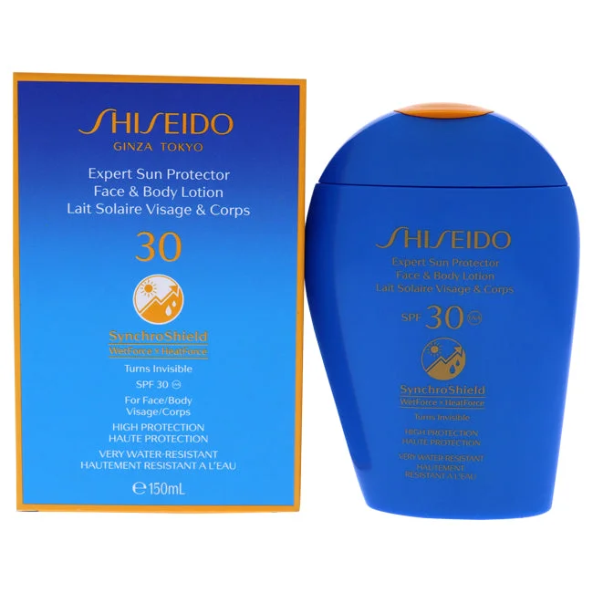 lightweight sunscreen cream-Shiseido Expert Sun Protector Face And Body Lotion Plus WetForce SPF 30 by Shiseido for Unisex - 5 oz Sunscreen