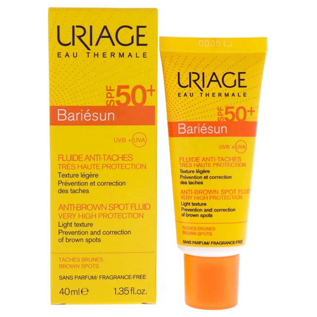 organic sunscreen lotion-Uriage Bariesun Anti-Brown Spot Fluid SPF 50 by Uriage for Unisex - 1.35 oz Sunscreen