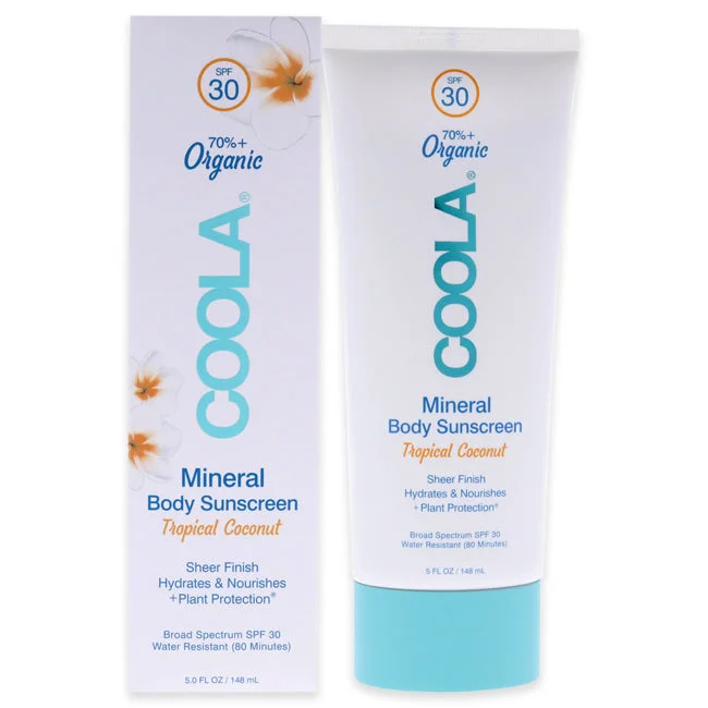 all-day SPF sunscreen-Coola Mineral Body Organic Sunscreen Lotion SPF 30 - Tropical Coconut by Coola for Unisex - 5 oz Sunscreen