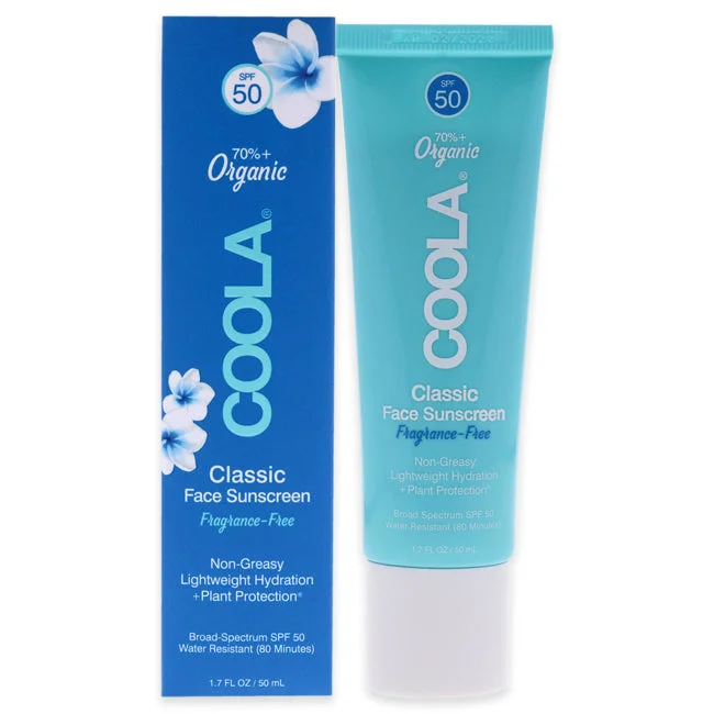 sea-safe sunscreen-Coola Classic Face Sunscreen Moisturizer SPF 50 - Frafrance-Free by Coola for Unisex - 1.7 oz Sunscreen