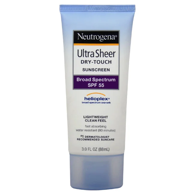 lightweight sunscreen cream-Neutrogena Ultra Sheer Dry-Touch Sunblock SPF-55 by Neutrogena for Unisex - 3 oz Sunscreen