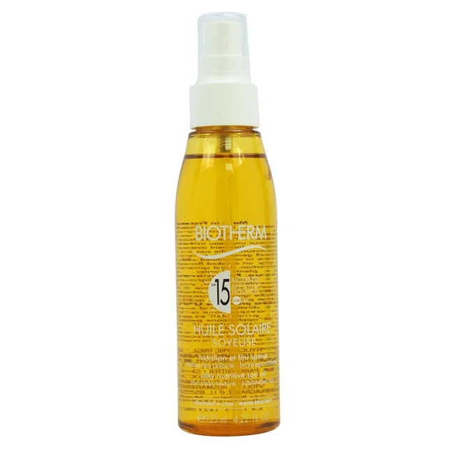 all-day sunscreen lotion-Biotherm Huile Solaire SPF 15 - Silky Nutritive Sun Oil by Biotherm for Unisex - 4.22 oz Oil