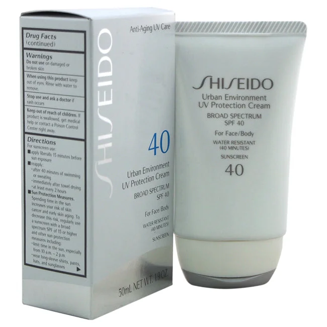 SPF 60 sunscreen spray-Shiseido Urban Environment UV Protection Cream Broad Spectrum SPF 40 by Shiseido for Unisex - 1.9 oz Sunscreen