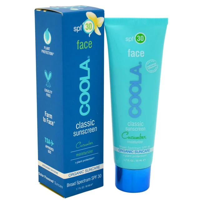 long-lasting sunscreen-Coola Classic Face Sunscreen Moisturizer SPF 30 - Cucumber by Coola for Unisex - 1.7 oz Sunscreen