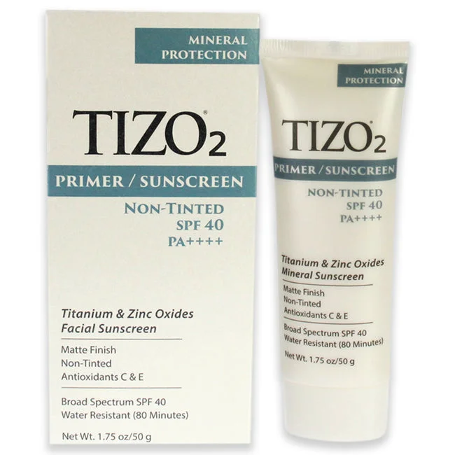 oil-free sunscreen-Tizo2 Facial Primer Non-tinted SPF 40 by Tizo for Unisex - 1.75 oz Sunscreen