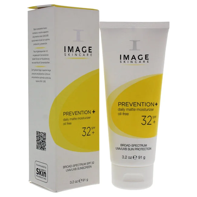 zinc oxide sunscreen-Image Prevention Plus Daily Matte Moisturizer Oil-Free SPF 32 by Image for Unisex - 3.2 oz Sunscreen