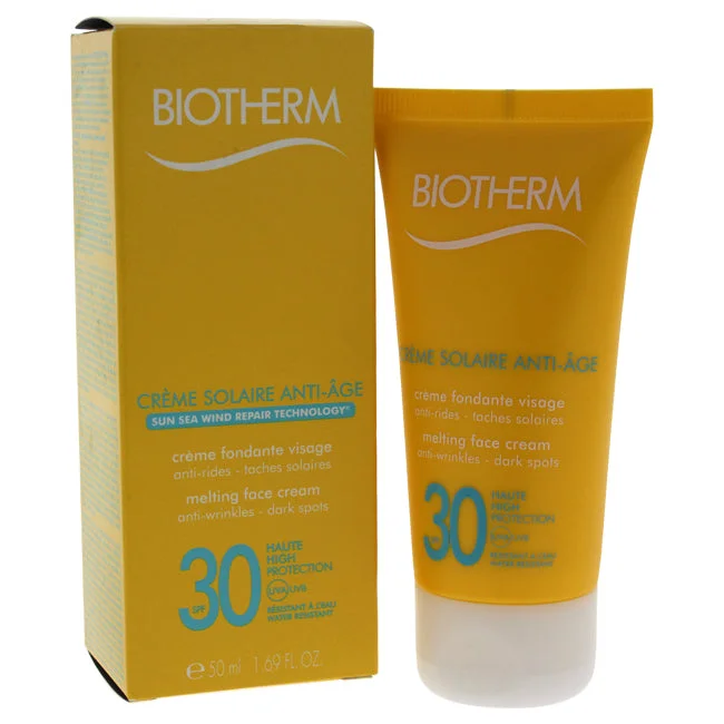 water-proof sunscreen lotion-Biotherm Creme Solaire Anti-Age Ultra Melting Face Cream SPF 30 by Biotherm for Women - 1.69 oz Sun Care