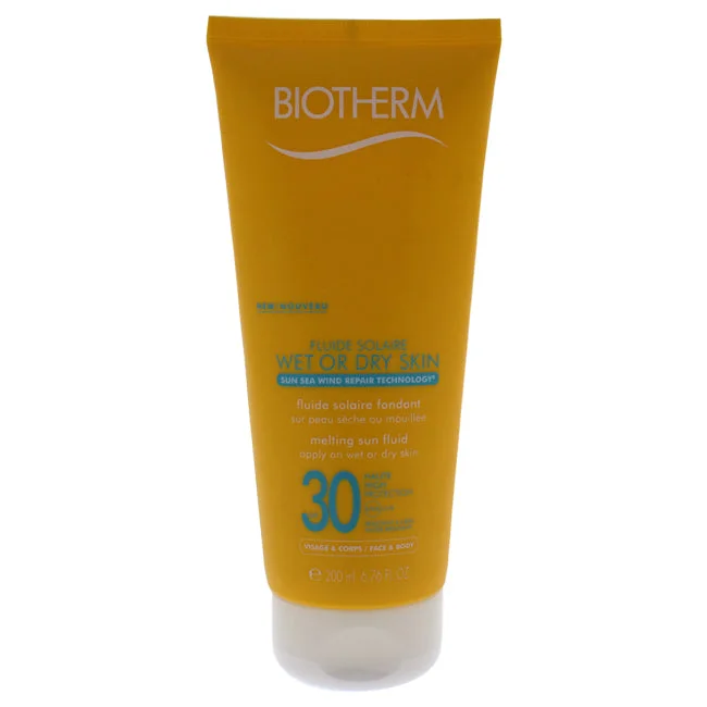 durable sunscreen cream-Biotherm Fluide Solaire Wet Or Dry Skin SPF 30 by Biotherm for Women - 6.76 oz Sun Care