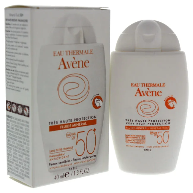 anti-wrinkle sunscreen-Avene Mineral Fluid SPF 50 by Avene for Women - 1.3 oz Sunscreen