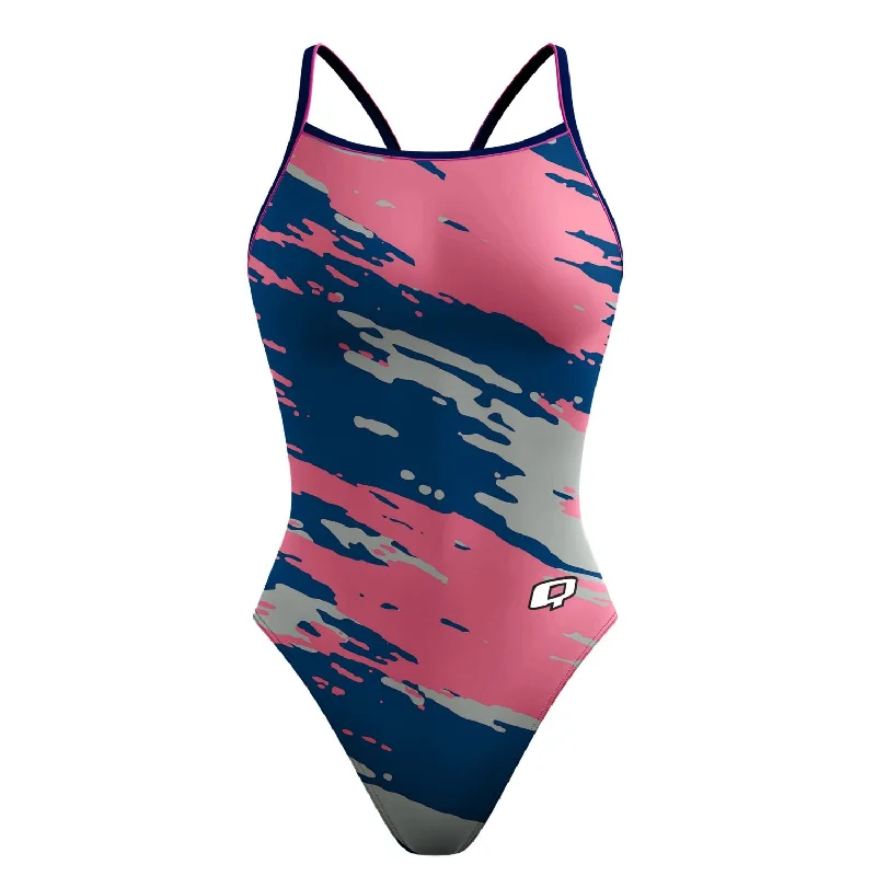 Ridge Skinny Strap Swimsuit