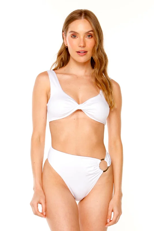 padded triangle bikini-JANA SATIN WHITE BIKINI