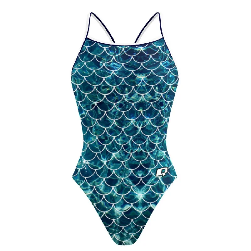 Scales Skinny Strap Swimsuit