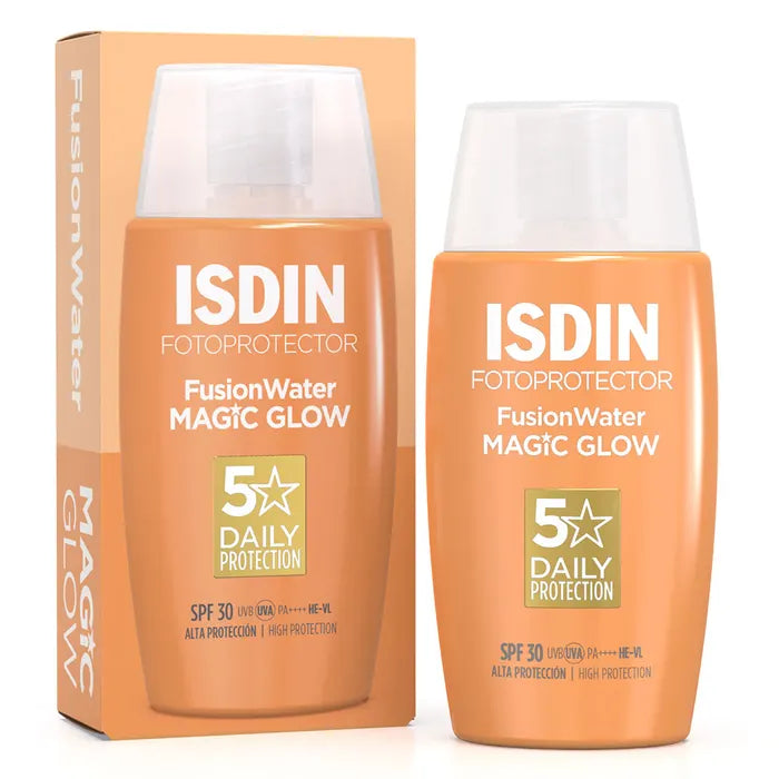 lightweight natural sunscreen-Isdin Fotoprotector Fusion Water Magic Glow SPF30 50ml