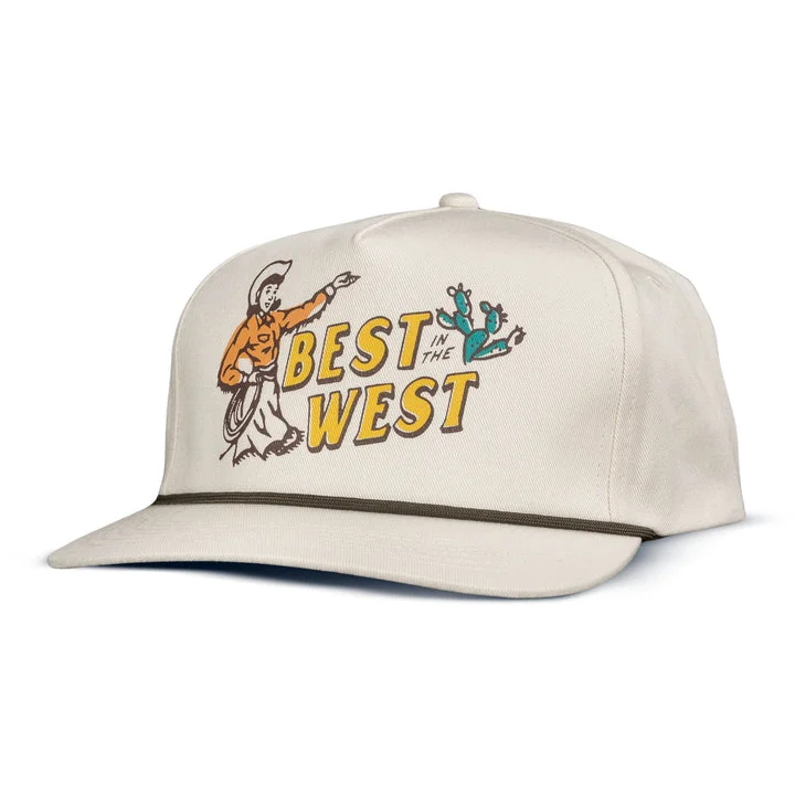 packable linen sun hat-Best In The West Hat - White