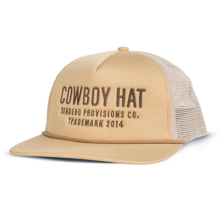 durable beach sun hat-Cowboy Hat - Tan / Brown