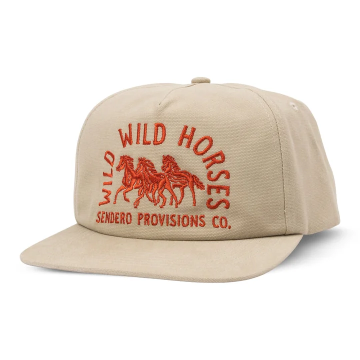 UV-resistant sun hat-Wild Wild Horses Hat - Cream