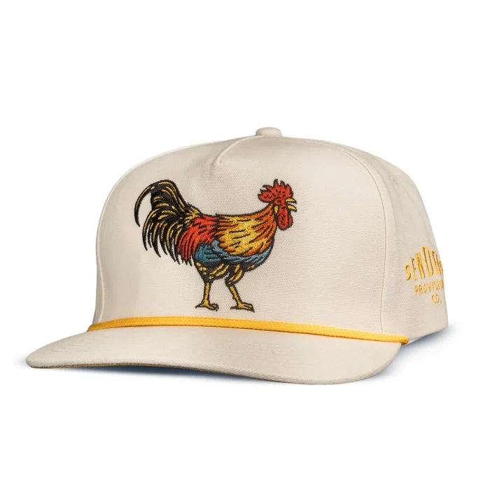 chic woven sun hat-Yardbird Hat - White