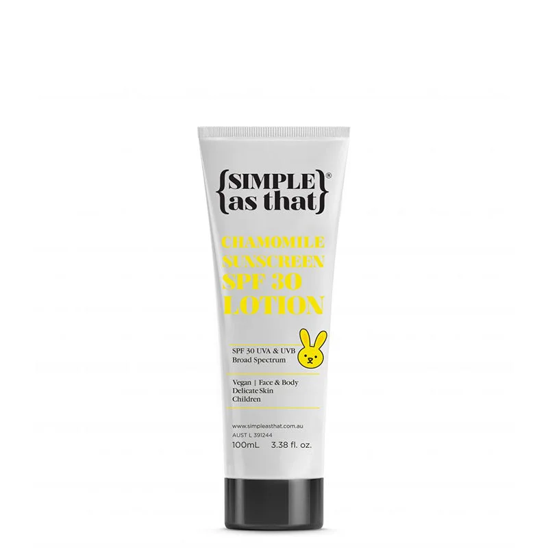 tinted lightweight sunscreen-{SIMPLE as that} Chamomile Sunscreen SPF30 Lotion