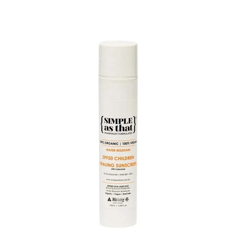 tinted sunscreen SPF 30-{SIMPLE as that} Children's 100% Organic Healing Sunscreen SPF50