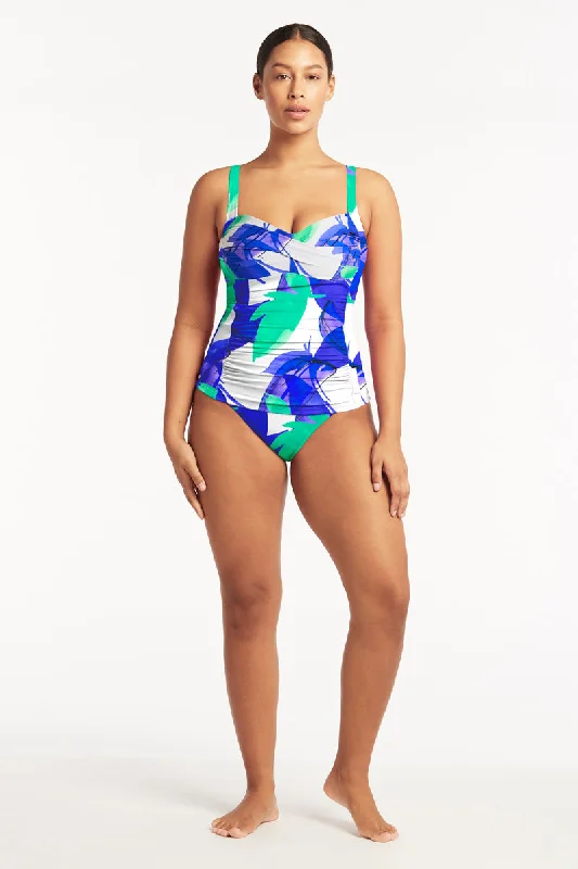 seamless swimwear suit-Sublime Twist Front Tankini