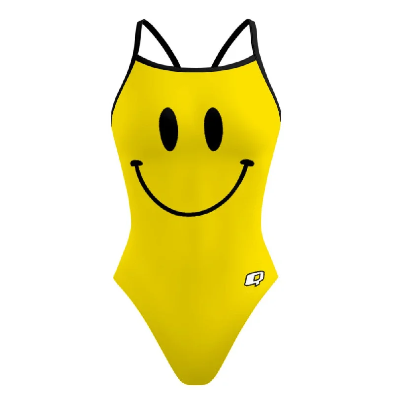 Smiley Skinny Strap Swimsuit