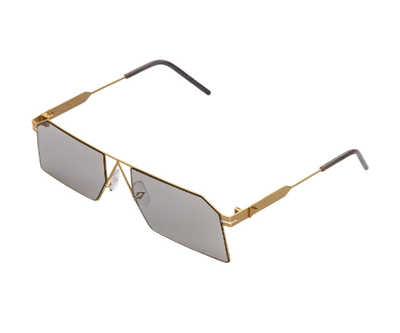 bold round sunglasses-KANIN GLD 60