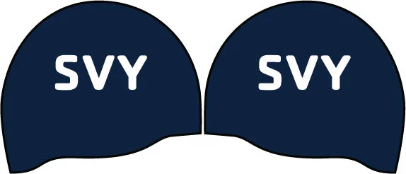 sporty black sun hat-Somerset Valley YMCA DOME Silicone Cap