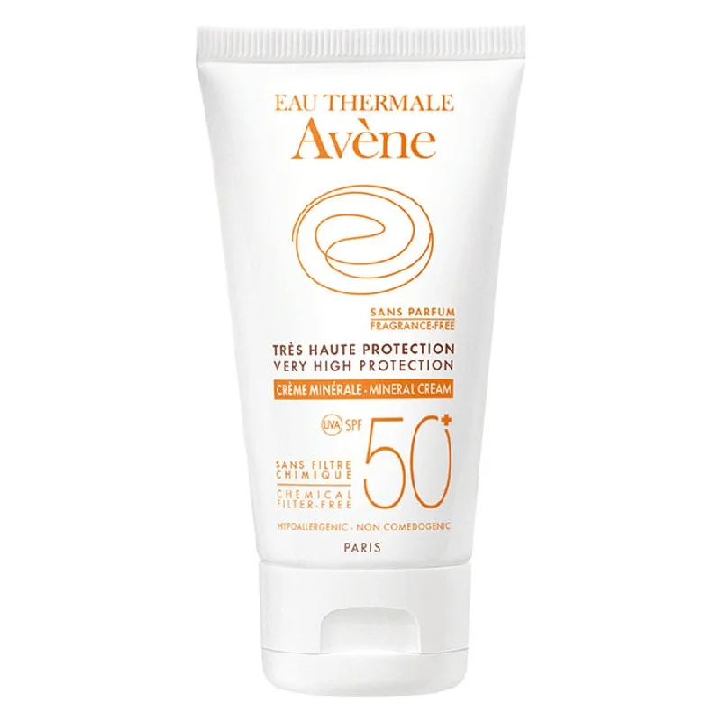 broad-spectrum sunscreen-Spf 50+ Mineral Facial Cream 50ml Solaire Avène