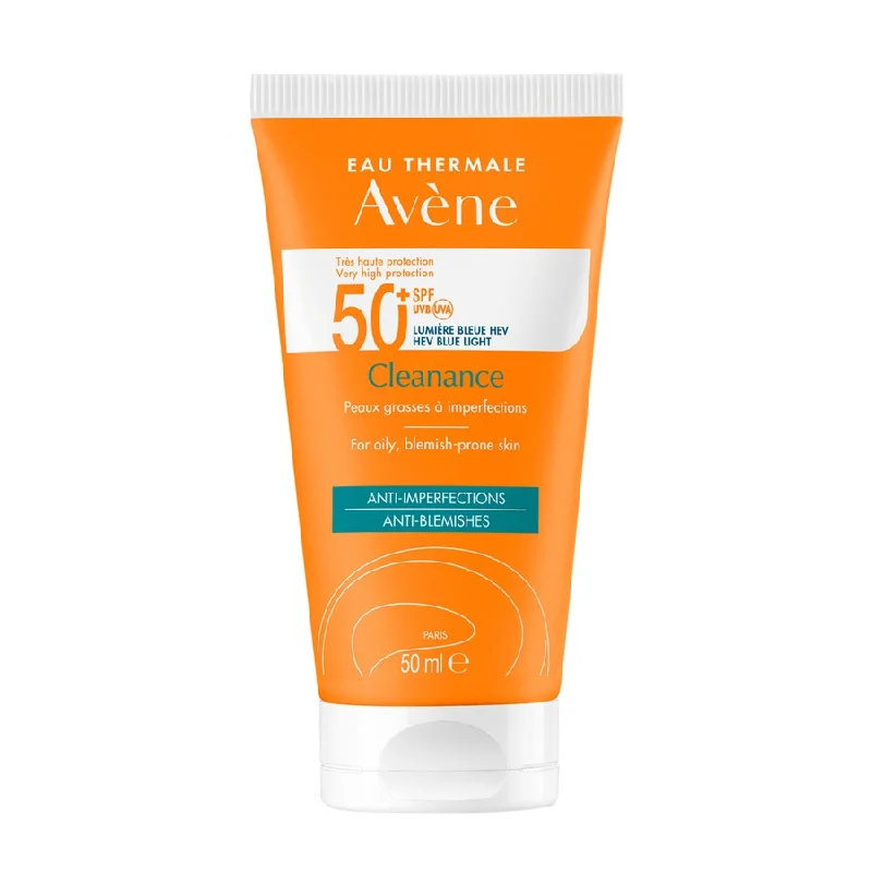 gentle SPF sunscreen-SPF50+ UVB UVA Blue Light HEV 50ml Cleanance Oily to blemish-prone skin Avène