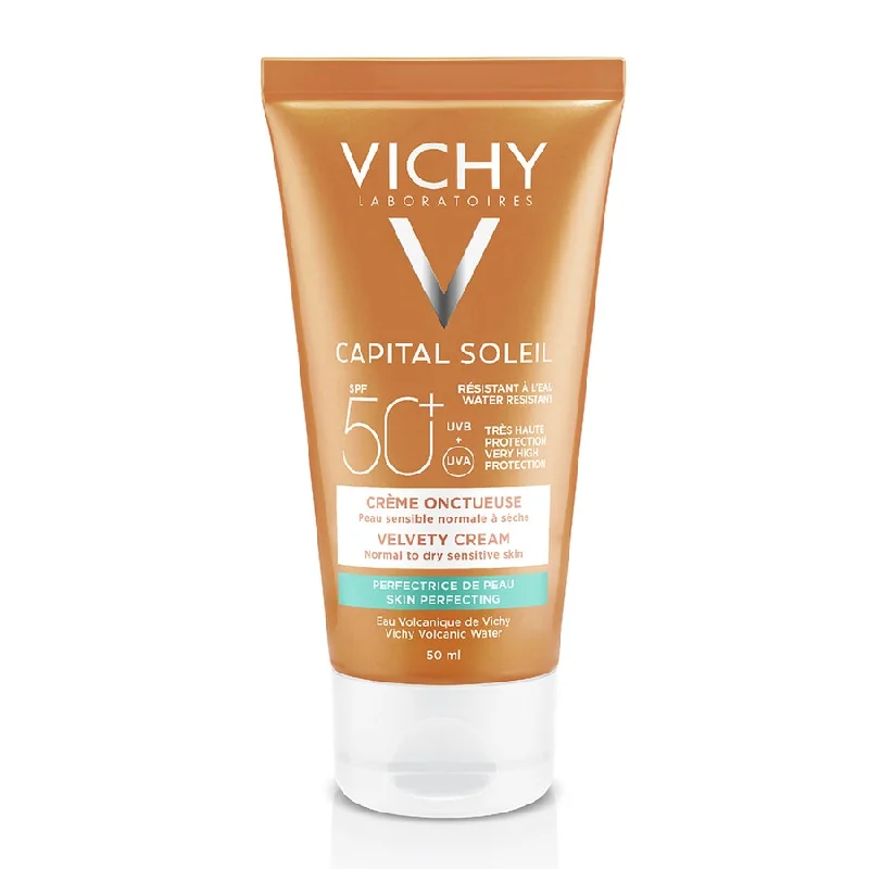 non-comedogenic sunscreen-Spf50+ Velvety Cream 50ml Ideal Soleil Vichy