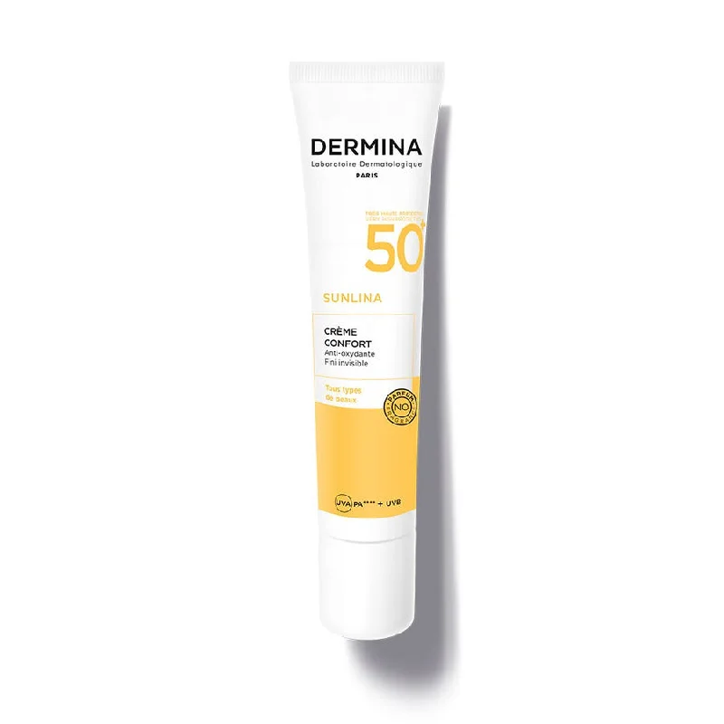 youth-preserving sunscreen-Sunscreen Comfort Cream SPF50 40ml Sunlina Dermina