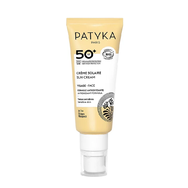 natural ingredient sunscreen-Sunscreens Face SPF50+ Cream 40ml Solaire Patyka