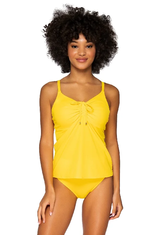 vibrant neon swimwear-Sunsets Hawaiian Sun Avery Tankini