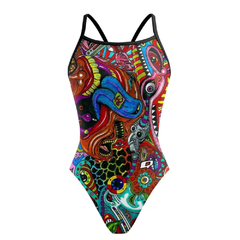 Trippy Hippie - Sunback Tank Swimsuit