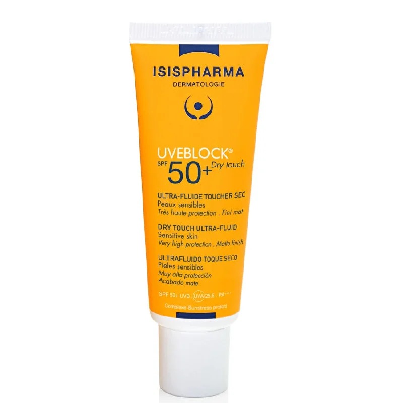 UVA/UVB sunscreen-Ultra Fluid Dry Touch Spf50+ Dry Touch 40ml Uveblock Isispharma