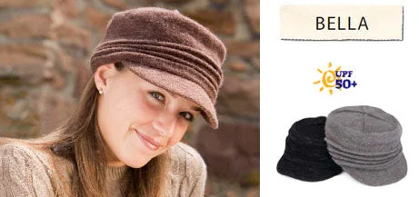 lightweight cotton sun hat-WALLAROO Bella Angora Knit Hats