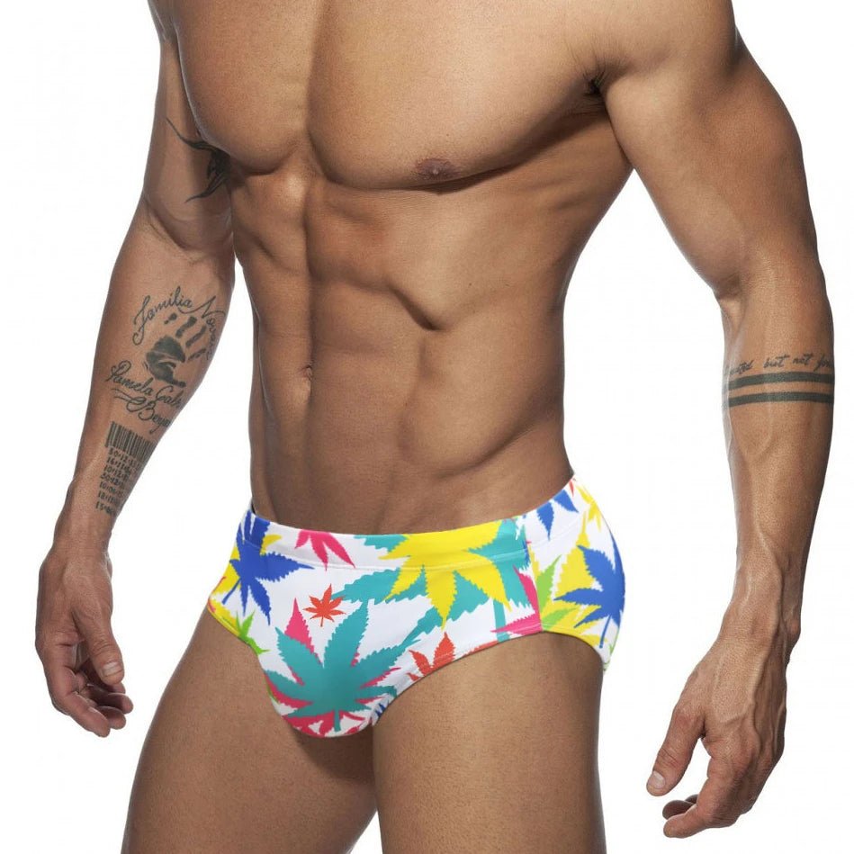 Weed Leaf Swim Briefs